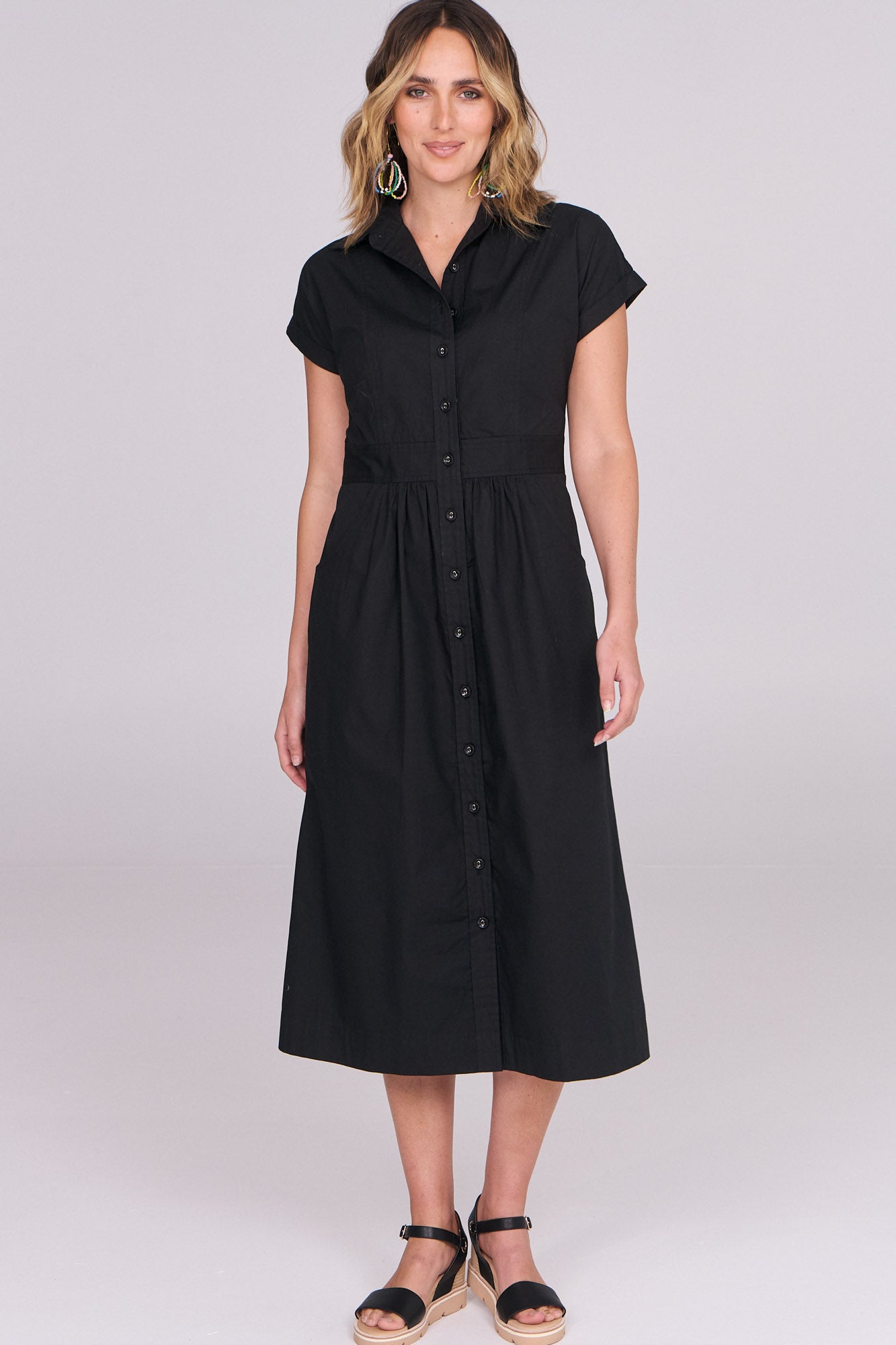 Cali Shirtdress Black