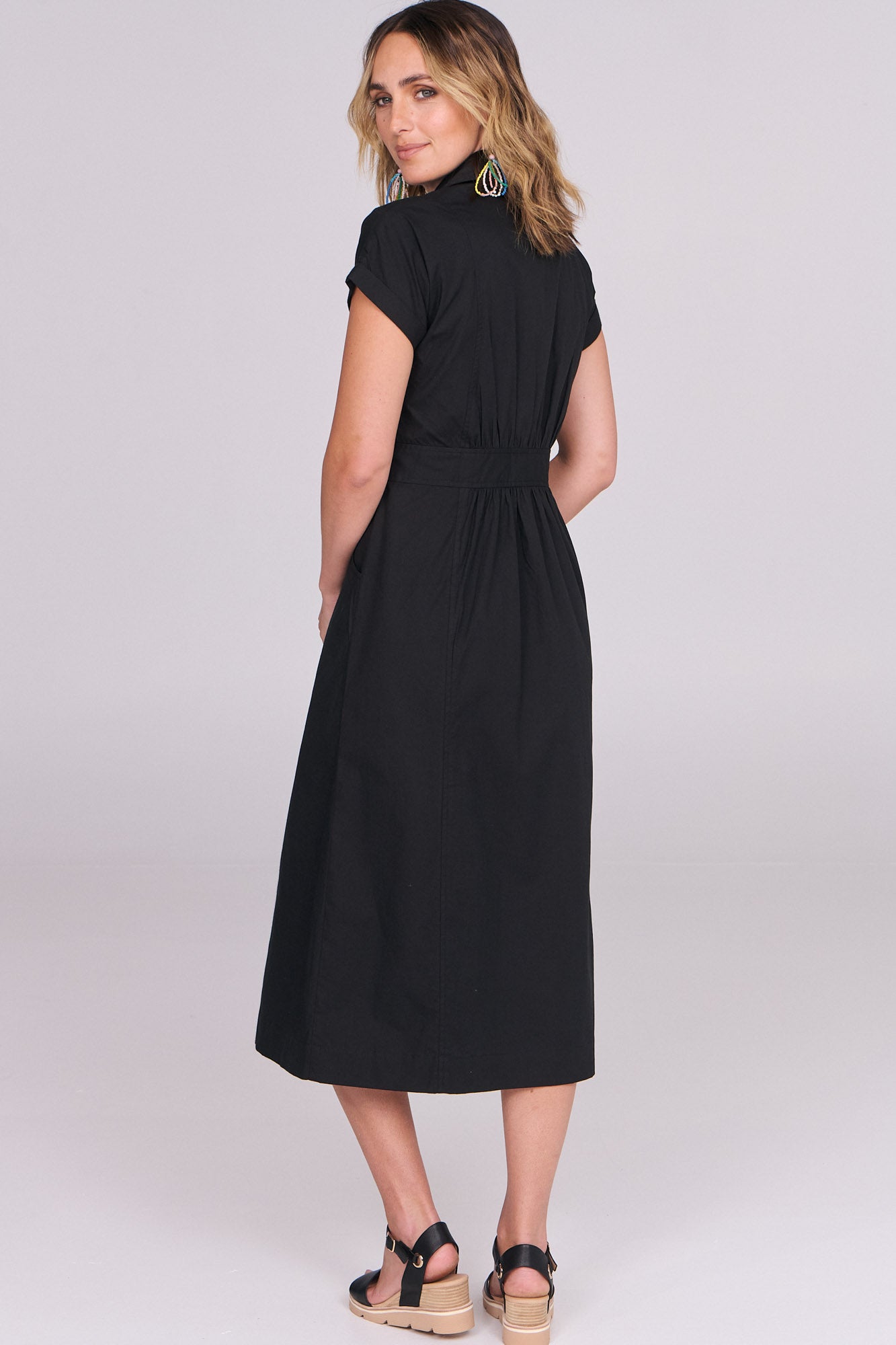 Cali Shirtdress Black