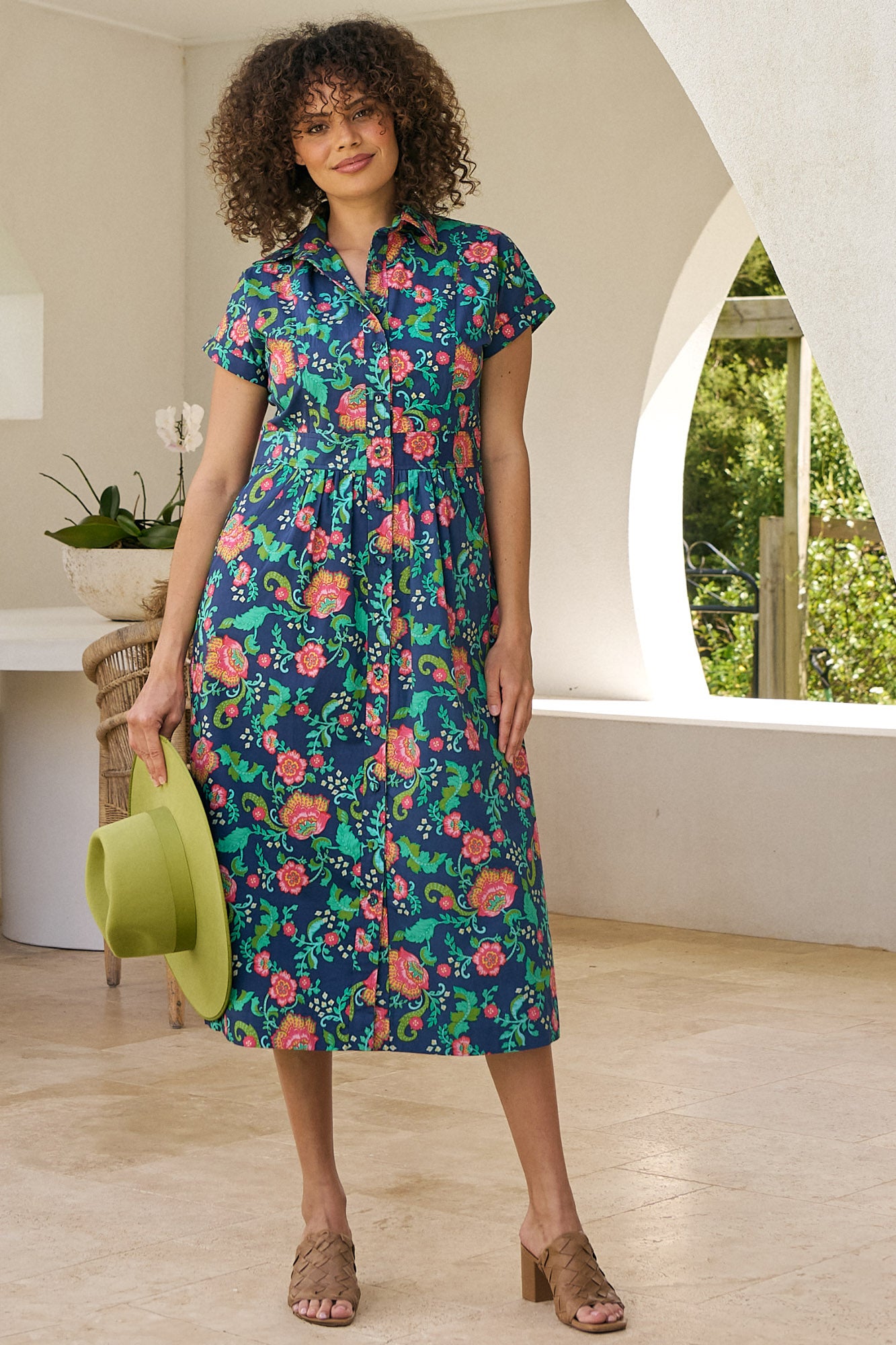 Cali Shirtdress Honeysuckle