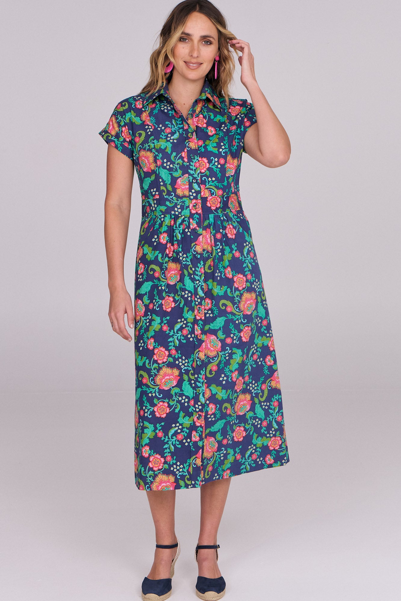 Cali Shirtdress Honeysuckle