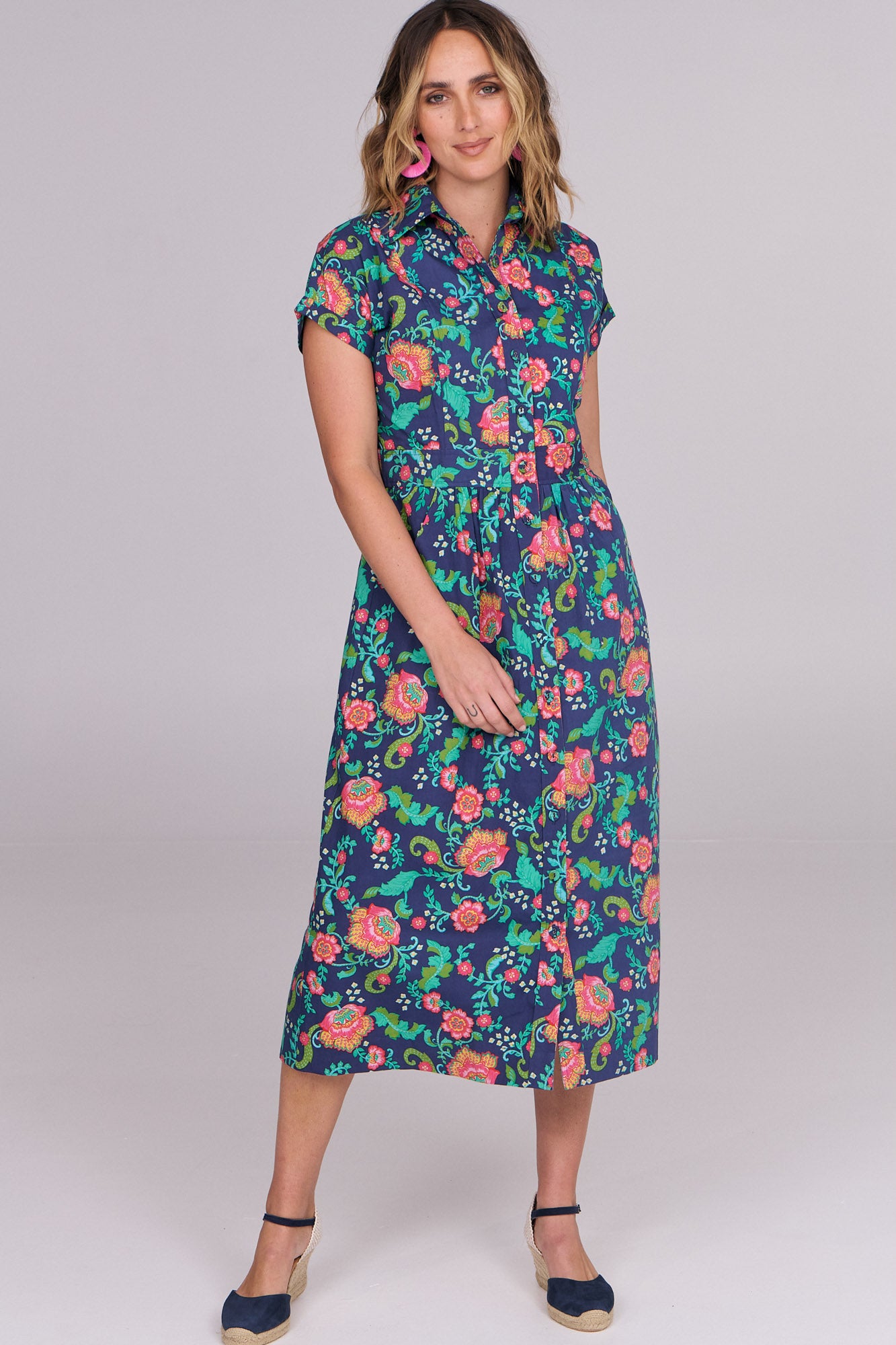 Cali Shirtdress Honeysuckle