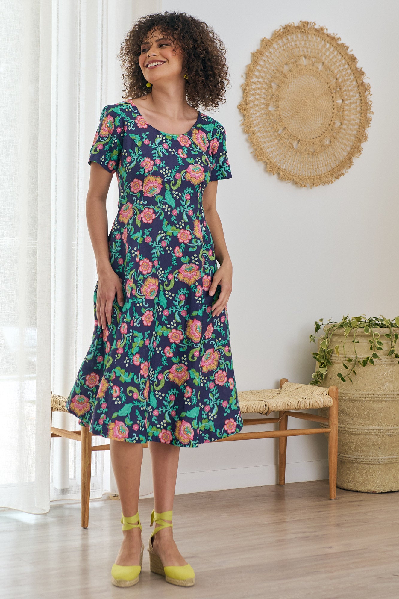 Daphne Dress Honeysuckle