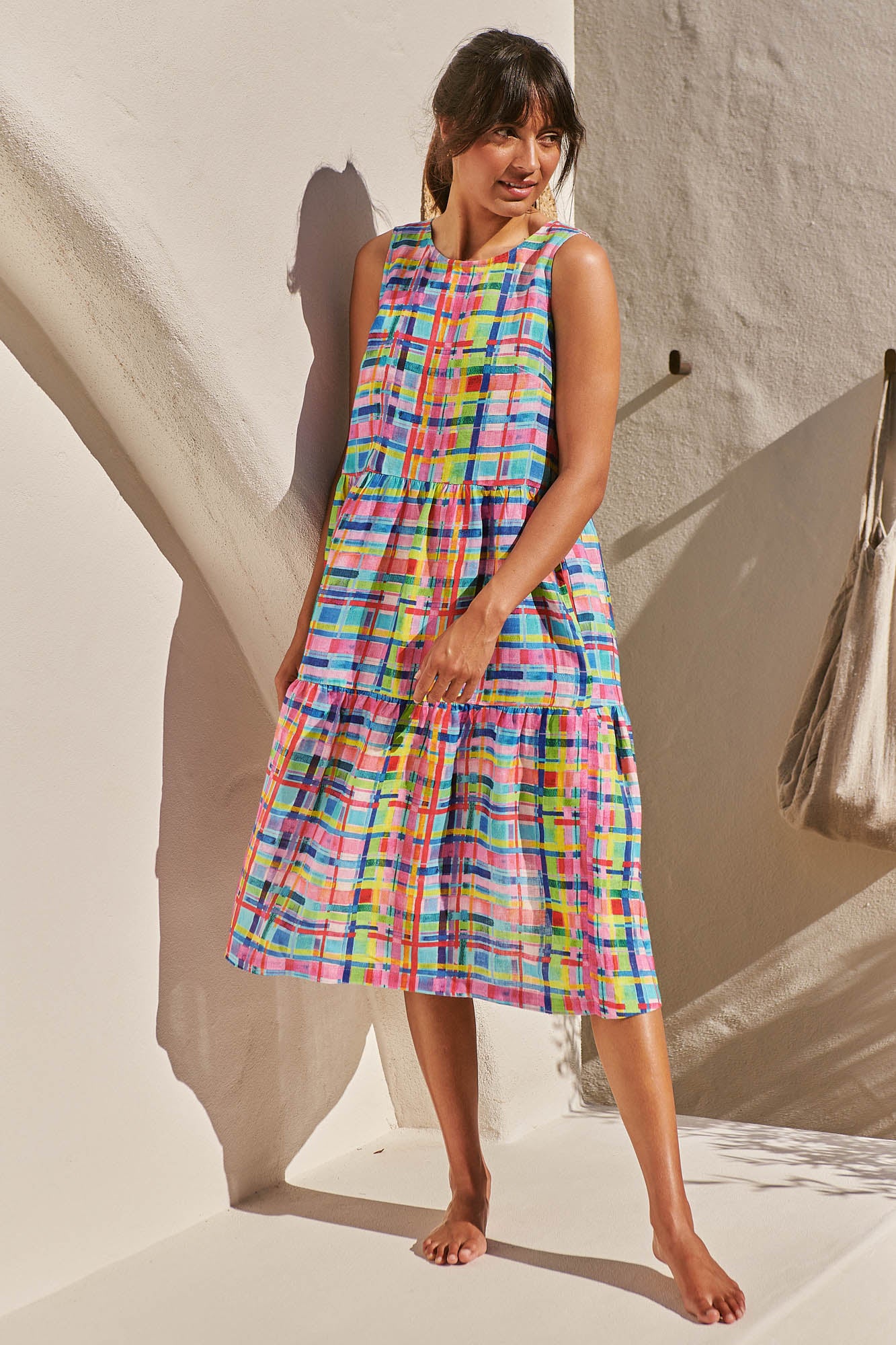 Rainbow on sale gingham dress