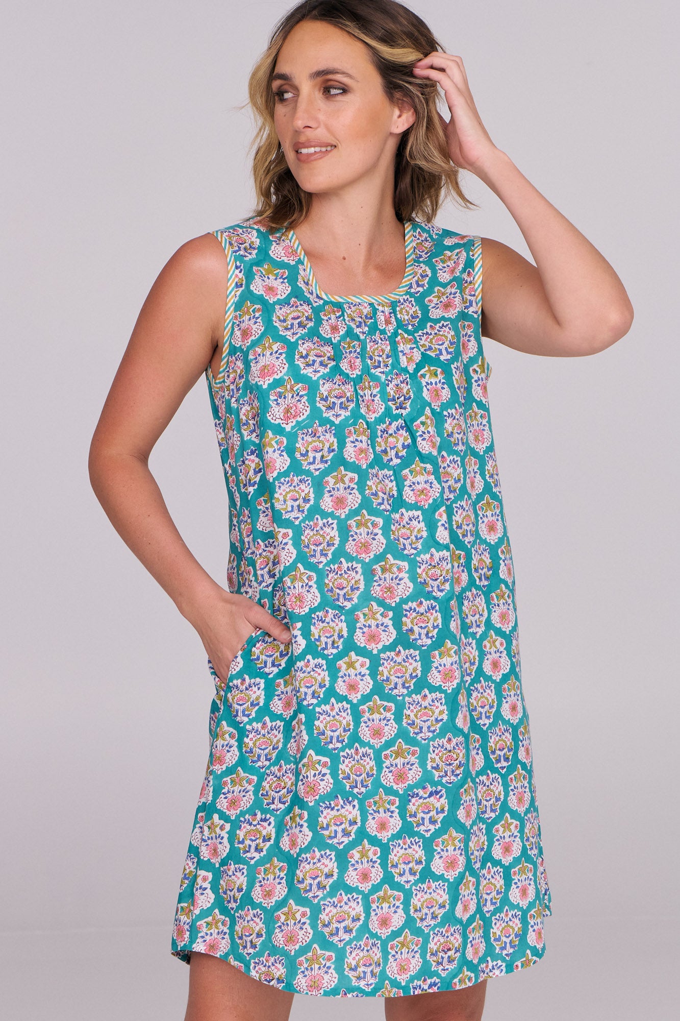 Fisher Nightie Aqua Lily