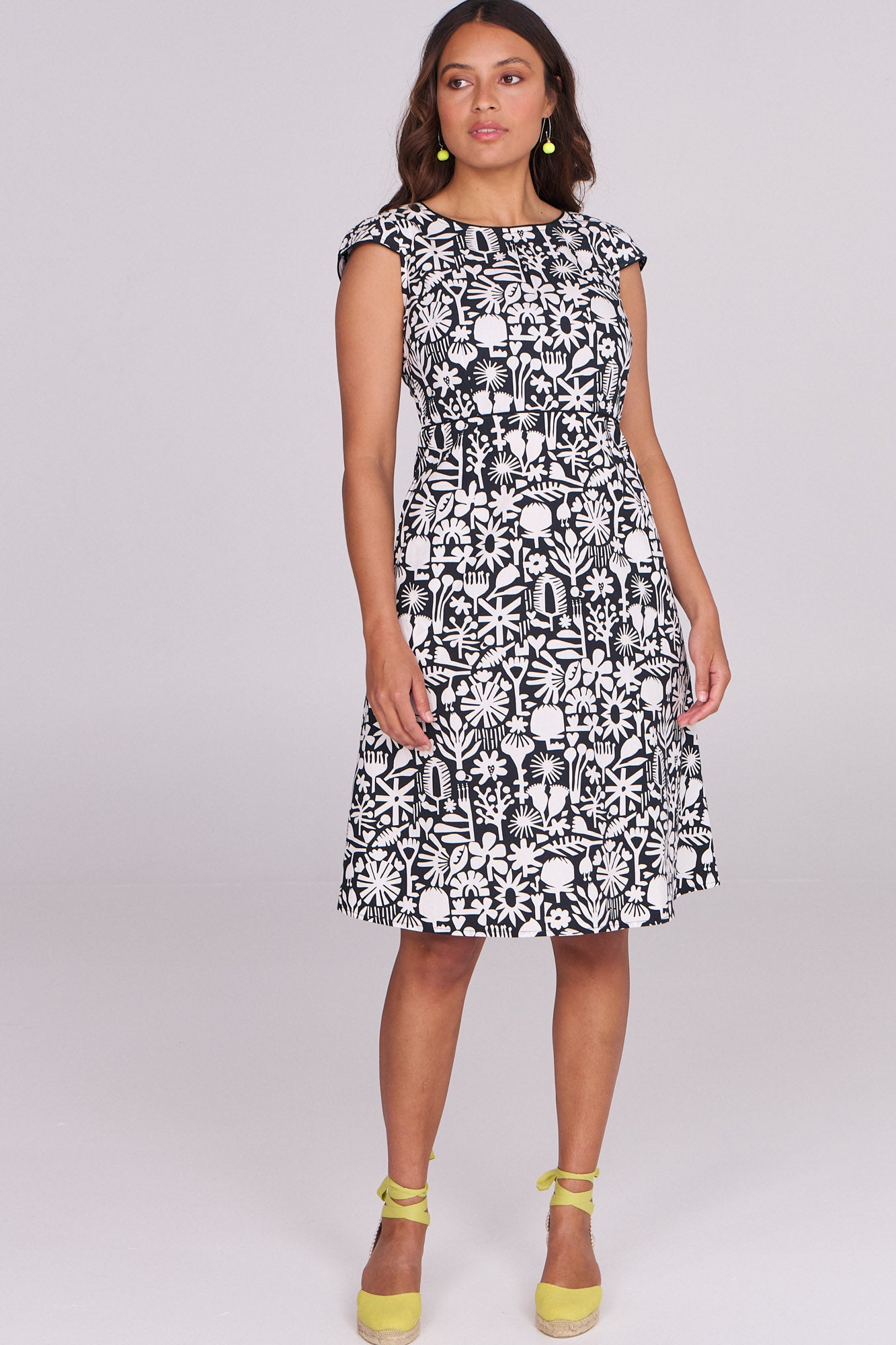 Gia Dress Bush Bloom Mono