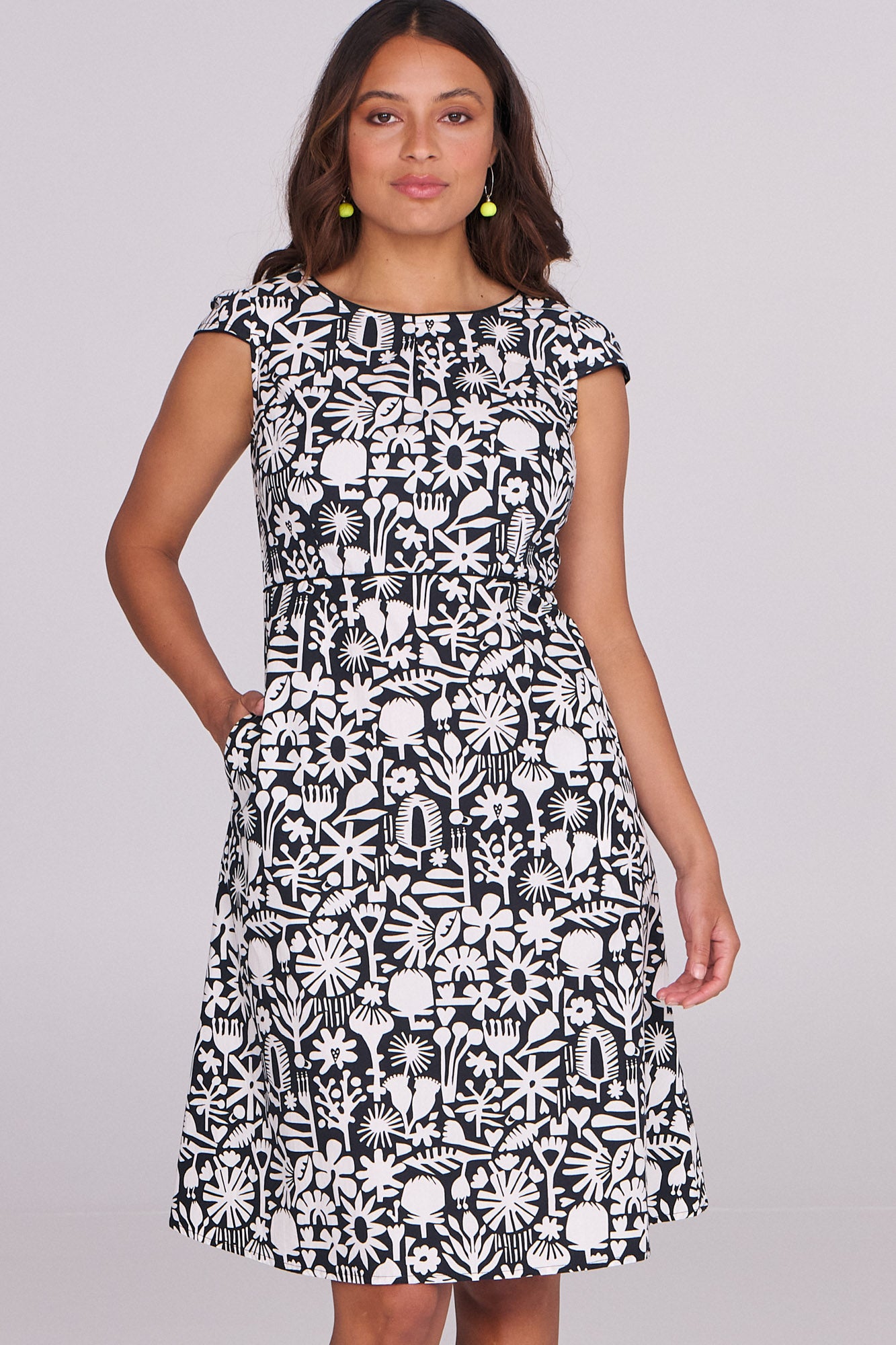 Gia Dress Bush Bloom Mono