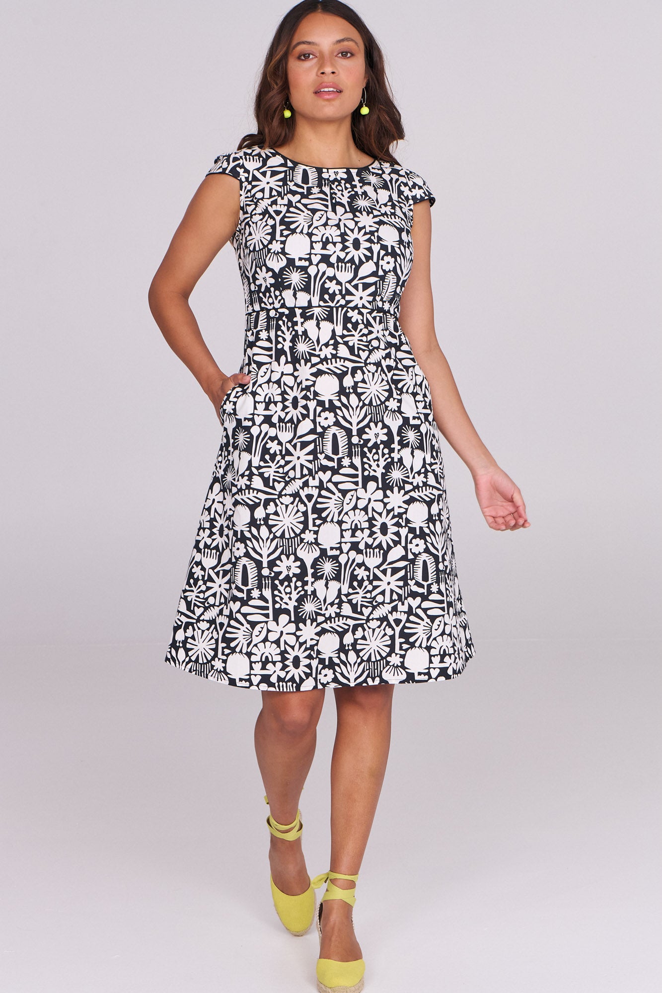 Gia Dress Bush Bloom Mono