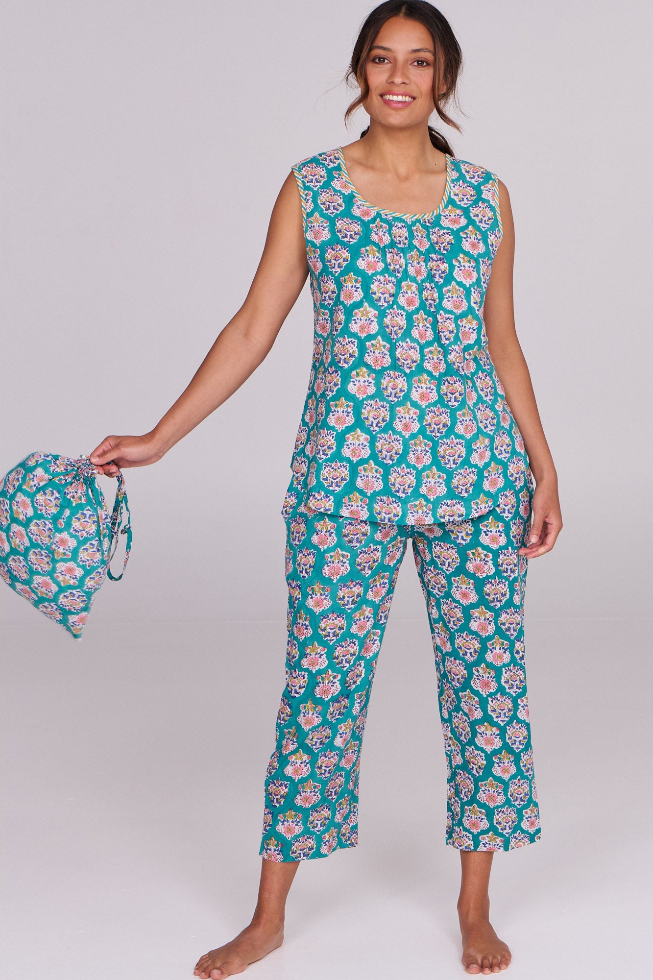 Isla Pyjamas Aqua Lily