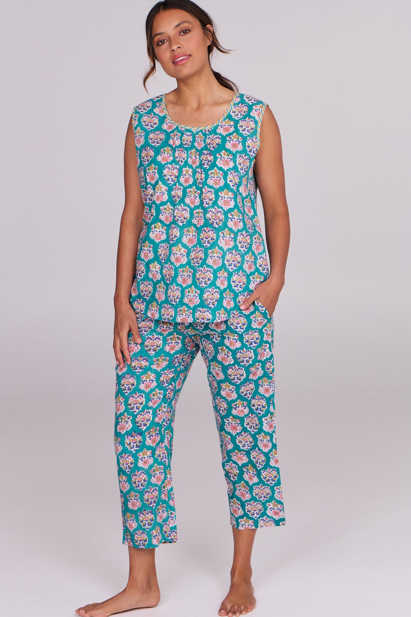 Isla Pyjamas Aqua Lily