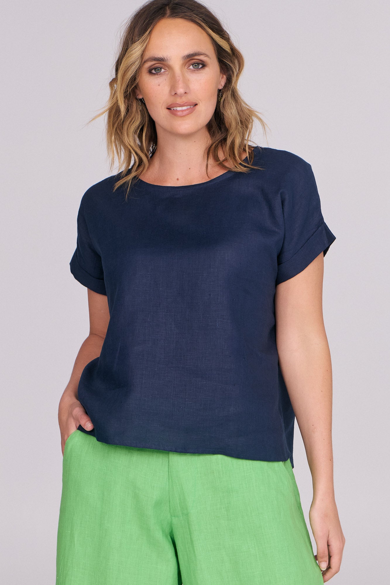 Luna Top Navy