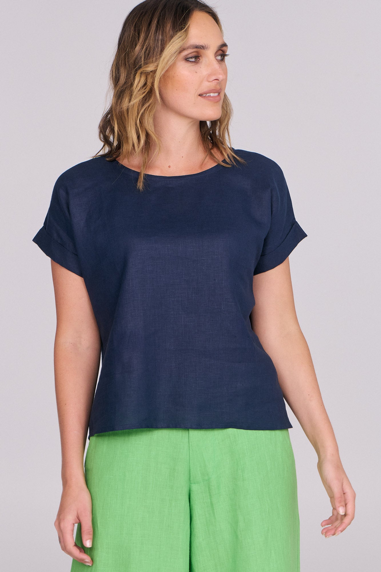 Luna Top Navy