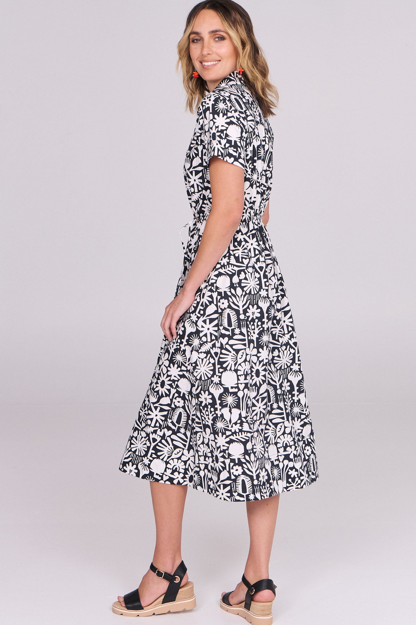 Murphy Dress Bush Bloom Mono