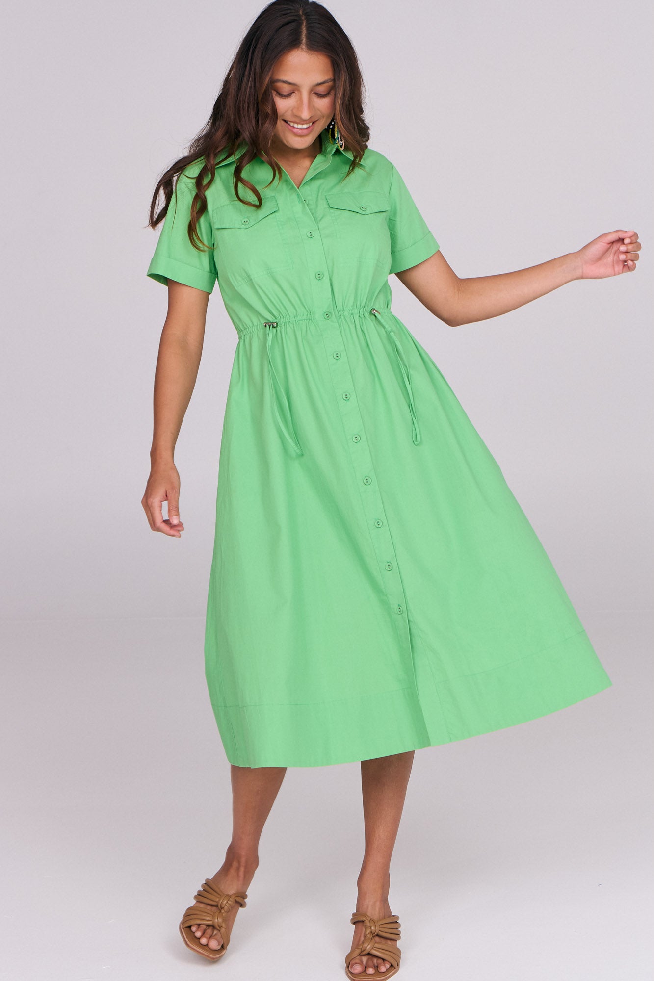 Murphy Dress Apple Green