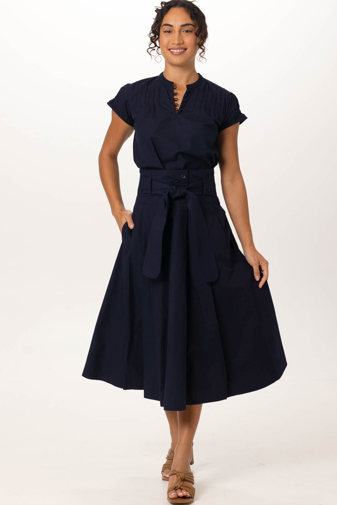 Rhodes Skirt Midnight Blue