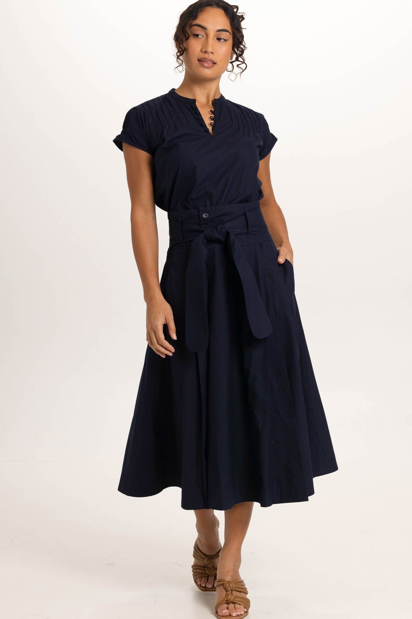 Rhodes Skirt Midnight Blue