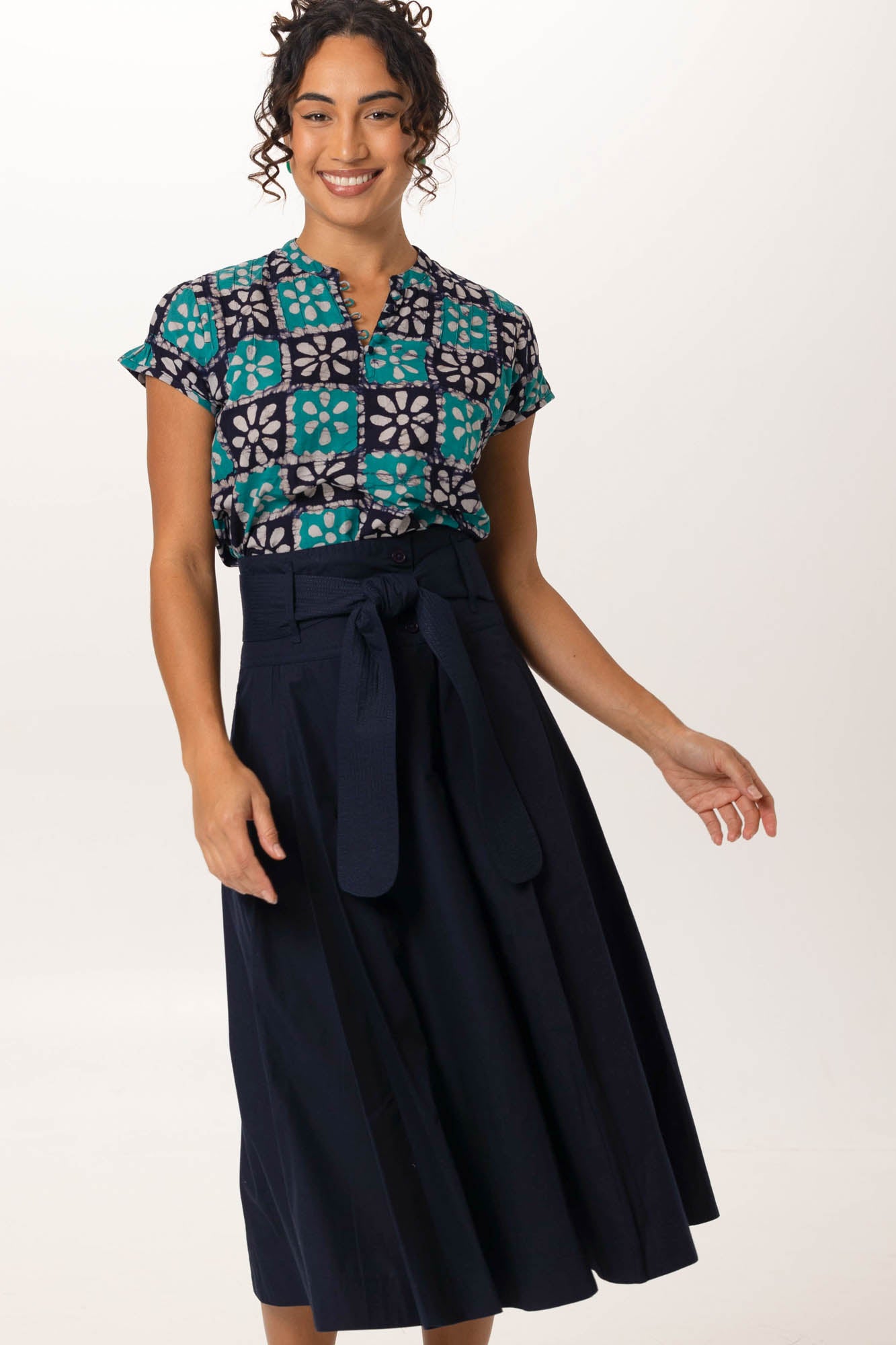 Rhodes Skirt Midnight Blue