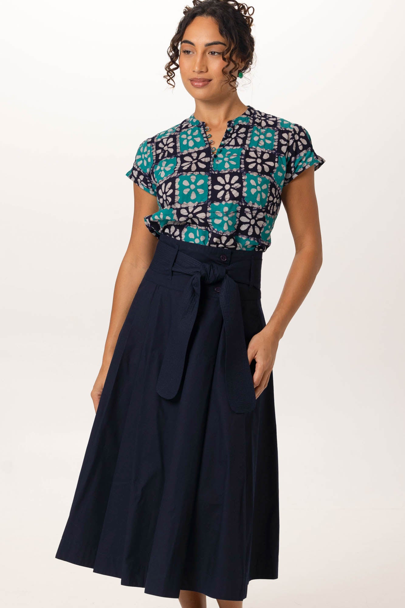 Rhodes Skirt Midnight Blue