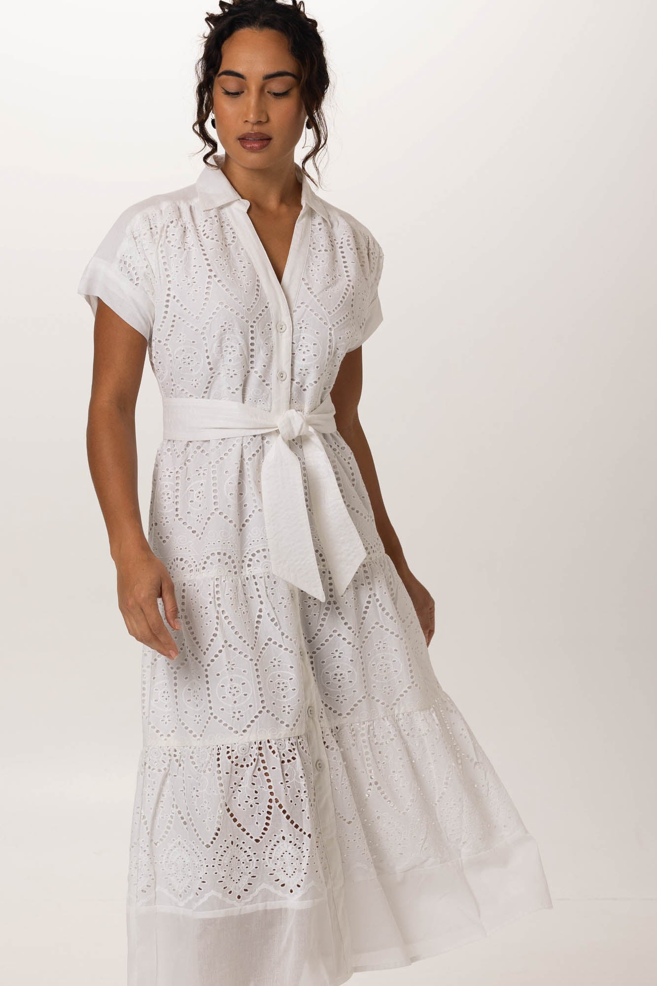 Wren Maxi White Embroidery