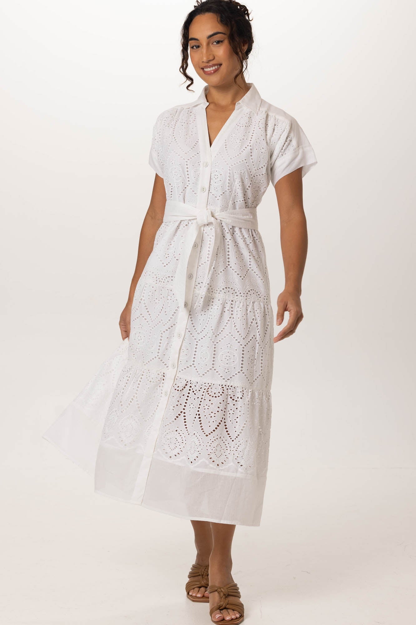 Wren Maxi White Embroidery